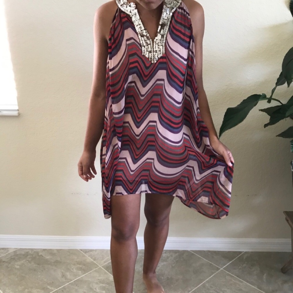 Free people boho mini dress